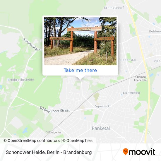 Карта Schönower Heide