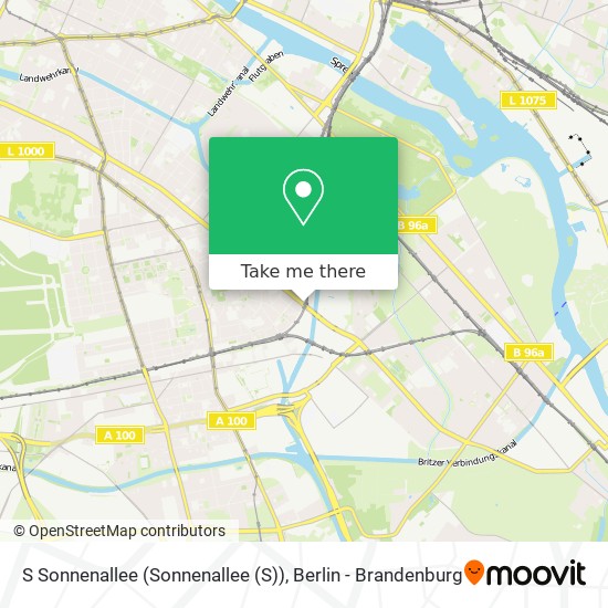 S Sonnenallee (Sonnenallee (S)) map