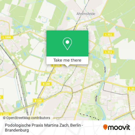 Карта Podologische Praxis Martina Zach