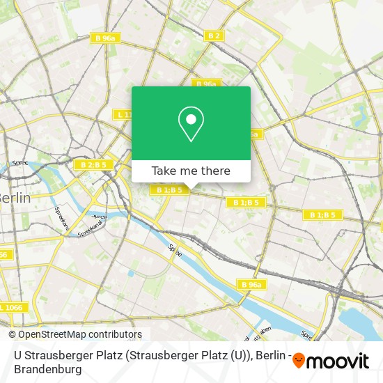 U Strausberger Platz (Strausberger Platz (U)) map