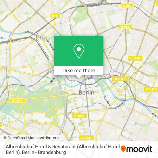 Карта Albrechtshof Hotel & Resaturant (Albrechtshof Hotel Berlin)
