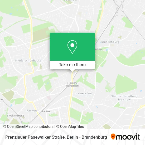 Карта Prenzlauer Pasewalker Straße
