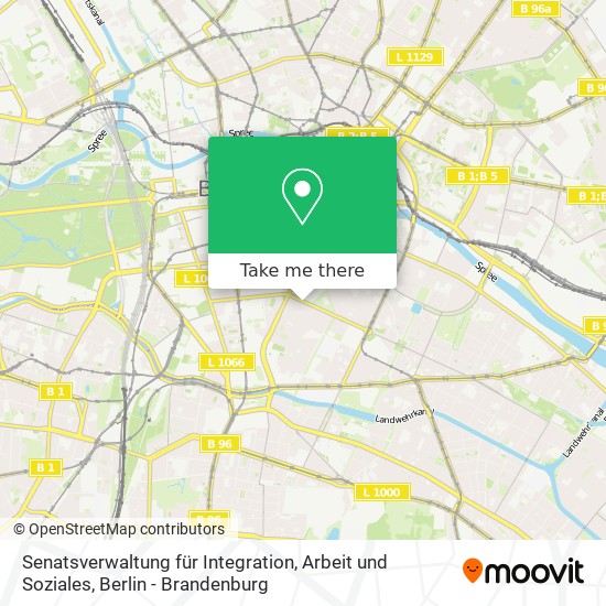 Senatsverwaltung für Integration, Arbeit und Soziales map