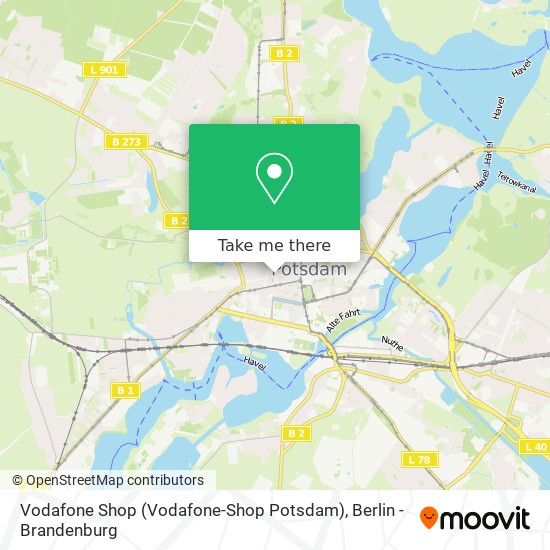 Vodafone Shop (Vodafone-Shop Potsdam) map