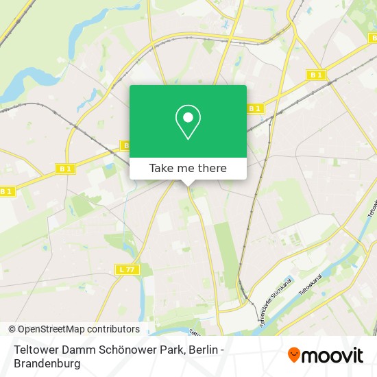 Teltower Damm Schönower Park map