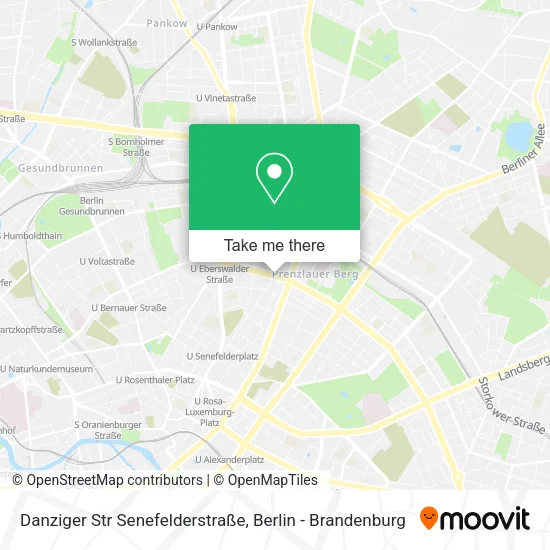 Карта Danziger Str Senefelderstraße