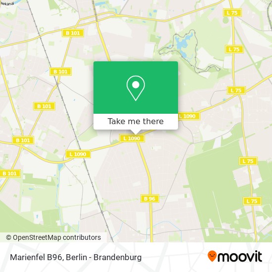 Marienfel B96 map