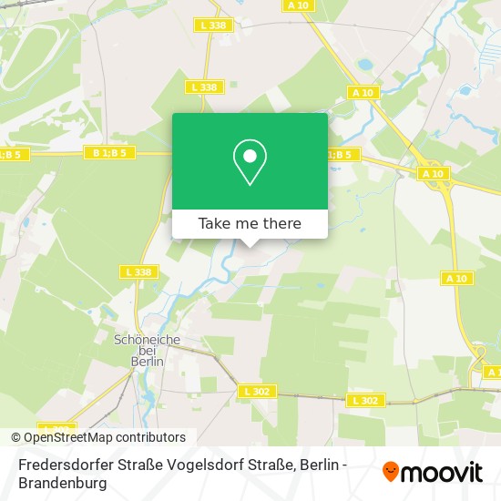 Fredersdorfer Straße Vogelsdorf Straße map