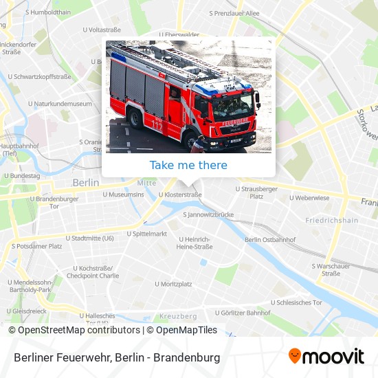 Berliner Feuerwehr map