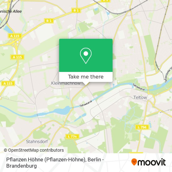 Карта Pflanzen Höhne