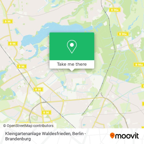 Kleingartenanlage Waldesfrieden map