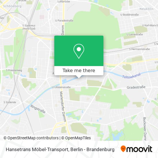 Hansetrans Möbel-Transport map