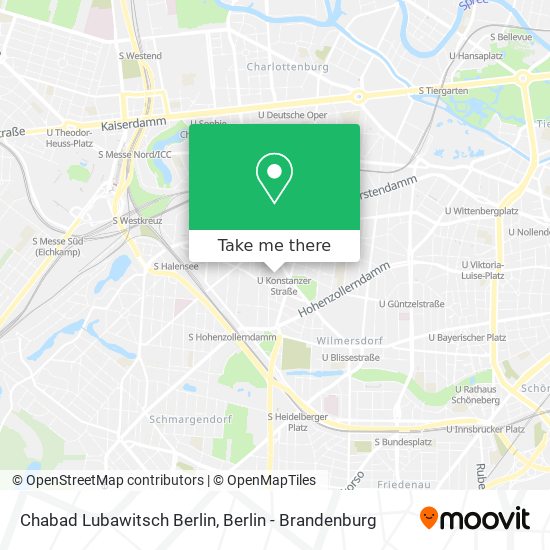 Chabad Lubawitsch Berlin map