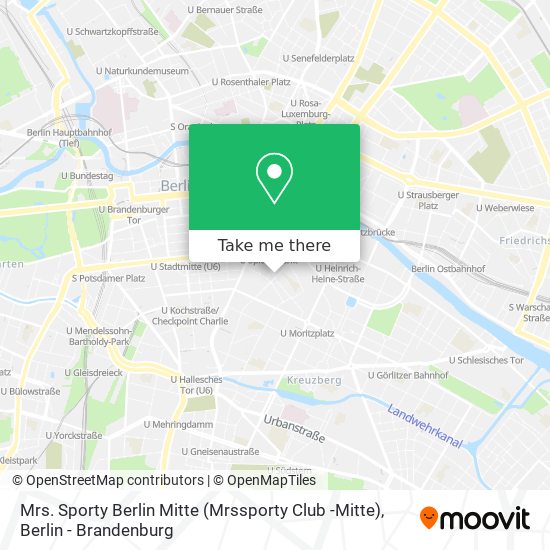 Mrs. Sporty Berlin Mitte (Mrssporty Club -Mitte) map