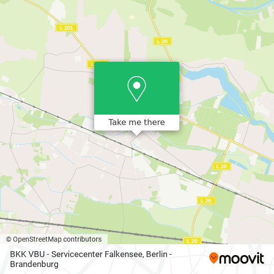 Карта BKK VBU - Servicecenter Falkensee