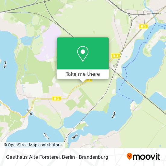 Gasthaus Alte Försterei map