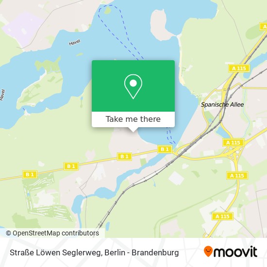 Straße Löwen Seglerweg map