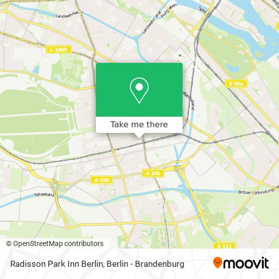 Radisson Park Inn Berlin map