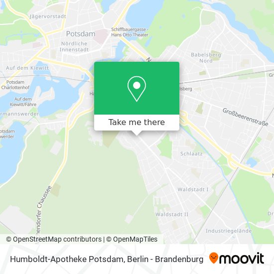 Humboldt-Apotheke Potsdam map