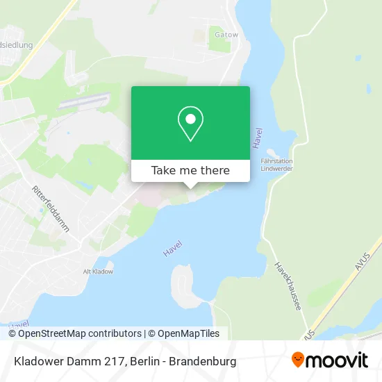 Kladower Damm 217 map