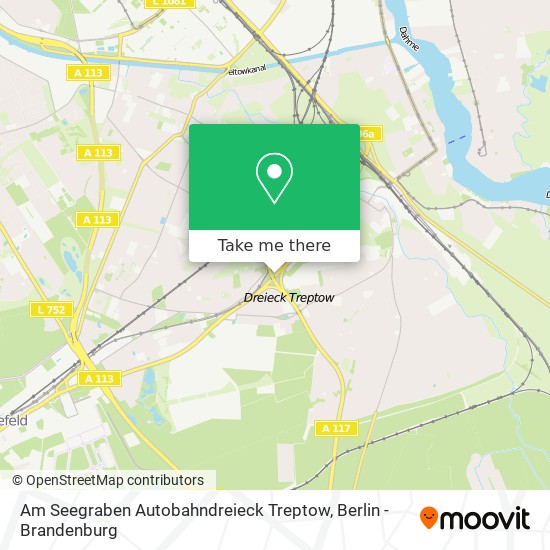 Am Seegraben Autobahndreieck Treptow map