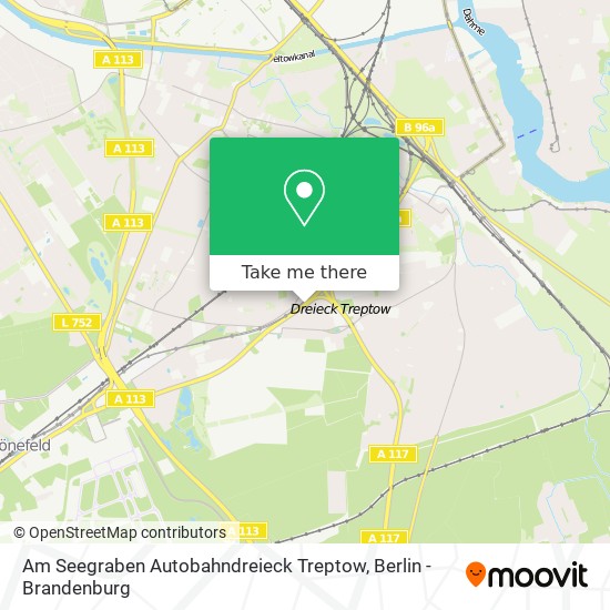 Am Seegraben Autobahndreieck Treptow map