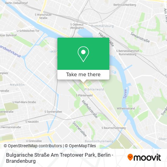 Bulgarische Straße Am Treptower Park map