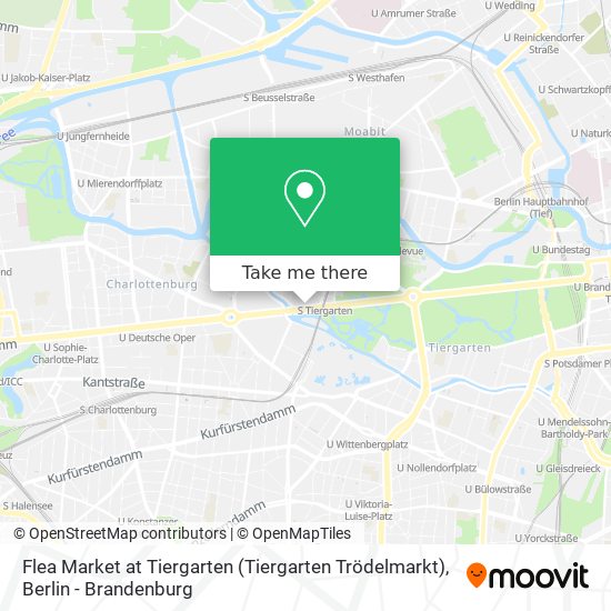 Карта Flea Market at Tiergarten (Tiergarten Trödelmarkt)