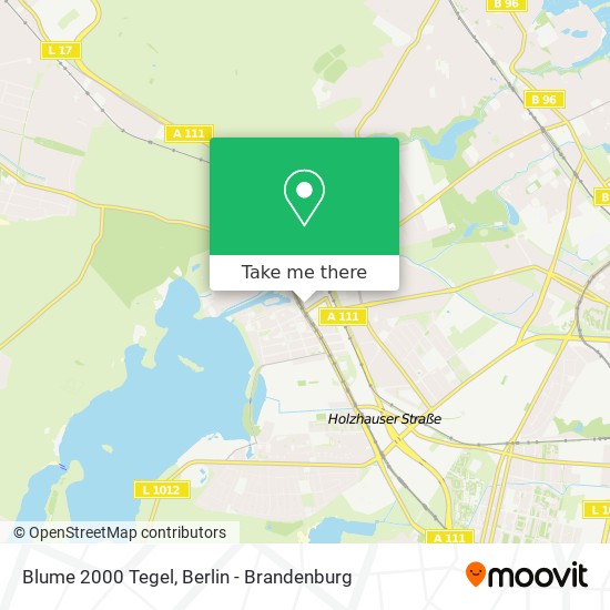 Blume 2000 Tegel map