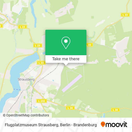 Flugplatzmuseum Strausberg map