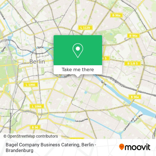 Bagel Company Business Catering map