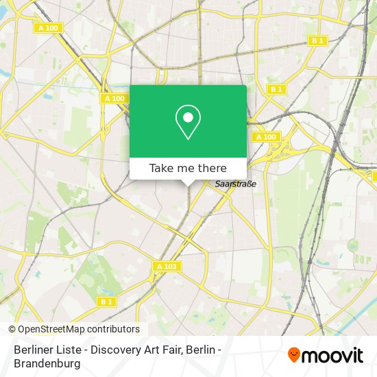 Карта Berliner Liste - Discovery Art Fair