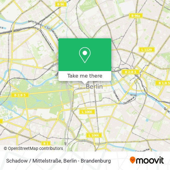 Карта Schadow / Mittelstraße