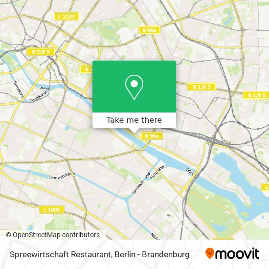 Карта Spreewirtschaft Restaurant