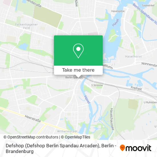 Карта Defshop (Defshop Berlin Spandau Arcaden)