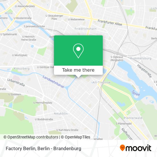 Factory Berlin map