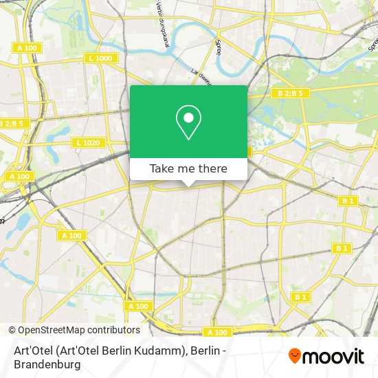 Карта Art'Otel (Art'Otel Berlin Kudamm)