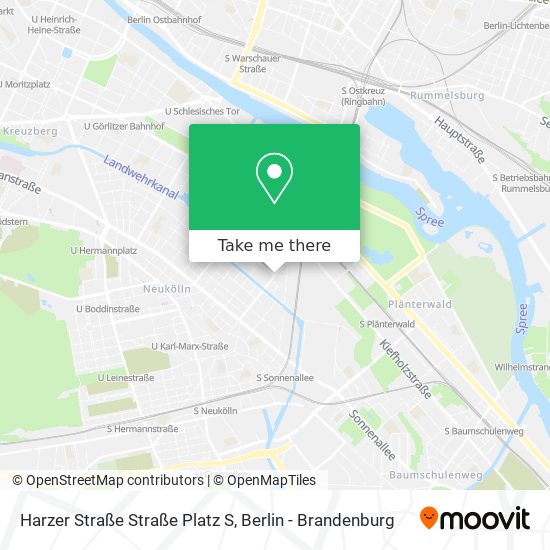 Карта Harzer Straße Straße Platz S
