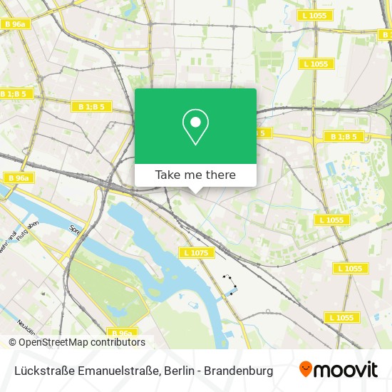 Lückstraße Emanuelstraße map