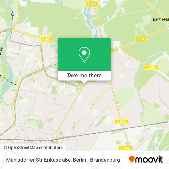 Mahlsdorfer Str Erikastraße map