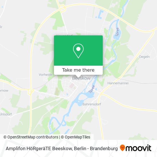 Amplifon HöRgeräTE Beeskow map