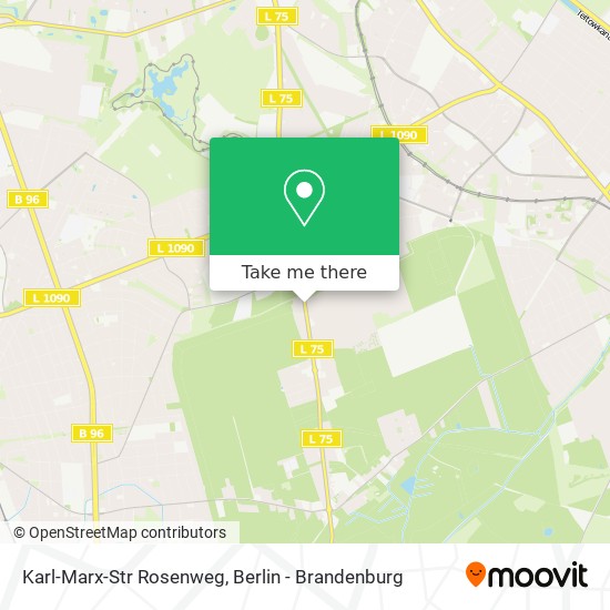 Karl-Marx-Str Rosenweg map