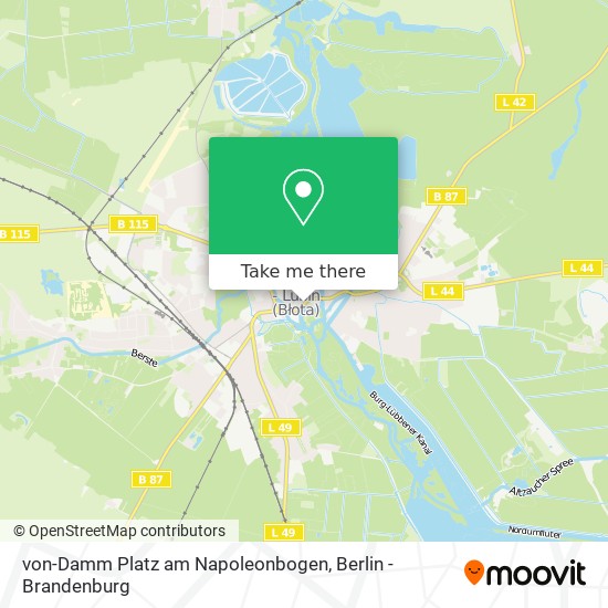 Карта von-Damm Platz am Napoleonbogen