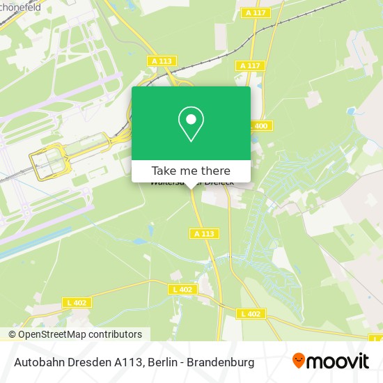 Карта Autobahn Dresden A113