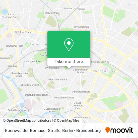 Eberswalder Bernauer Straße map
