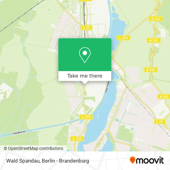 Wald Spandau map