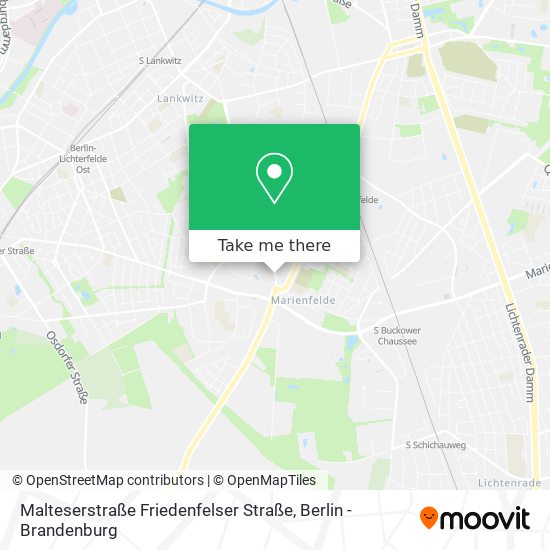 Malteserstraße Friedenfelser Straße map