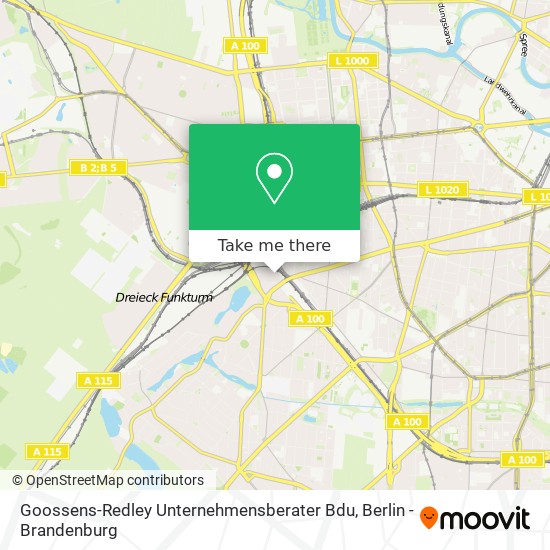 Goossens-Redley Unternehmensberater Bdu map