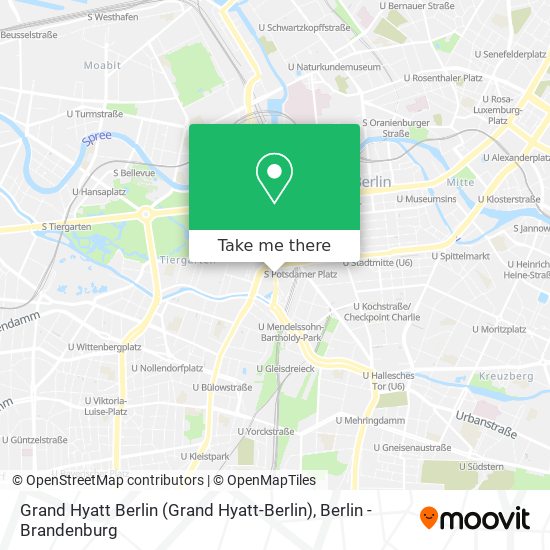Grand Hyatt Berlin map