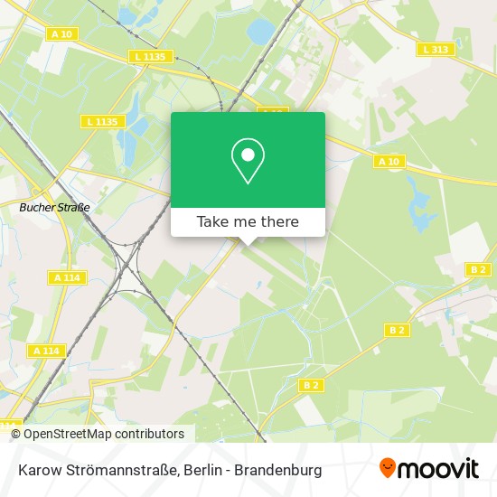 Карта Karow Strömannstraße